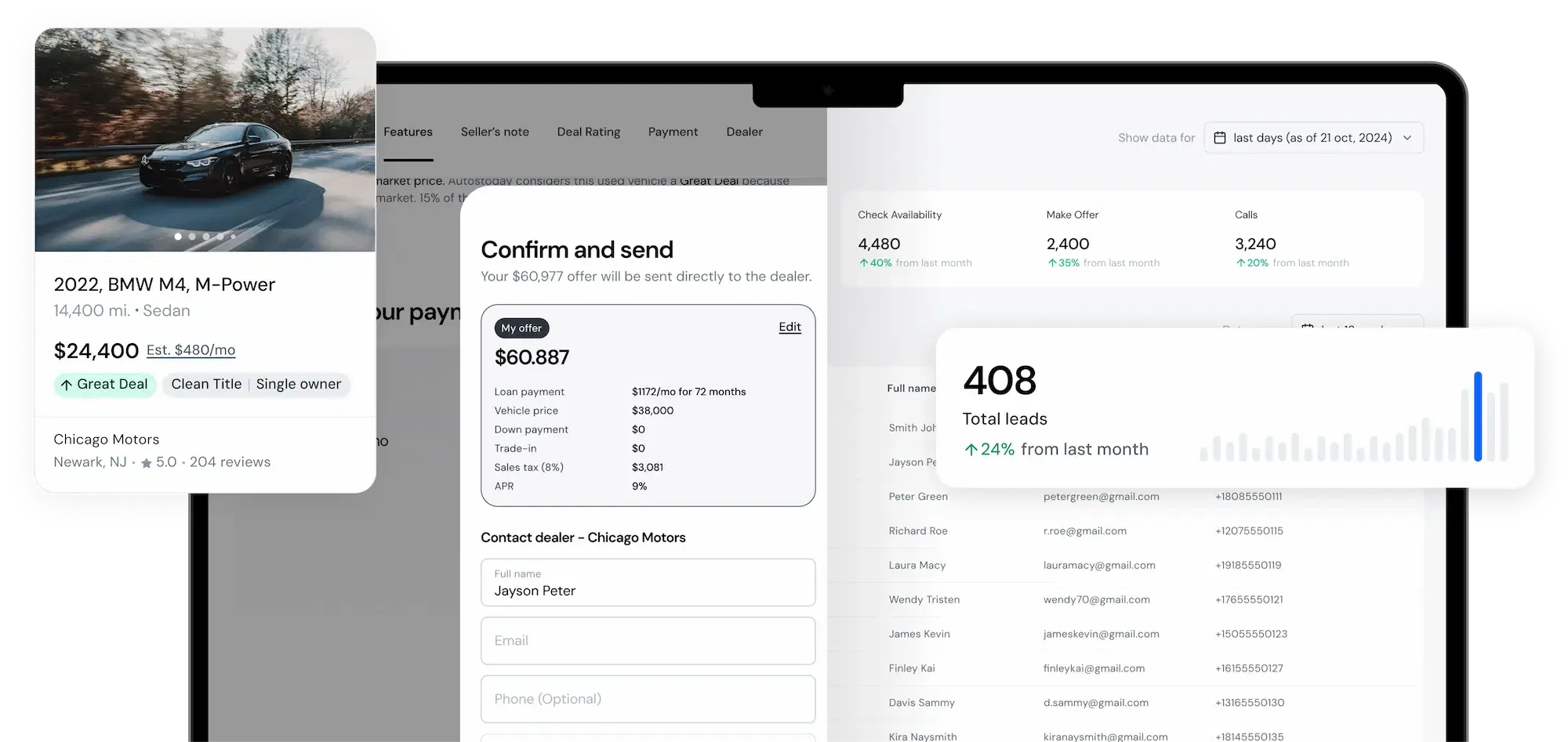 Connect sellers and buyers illustration
