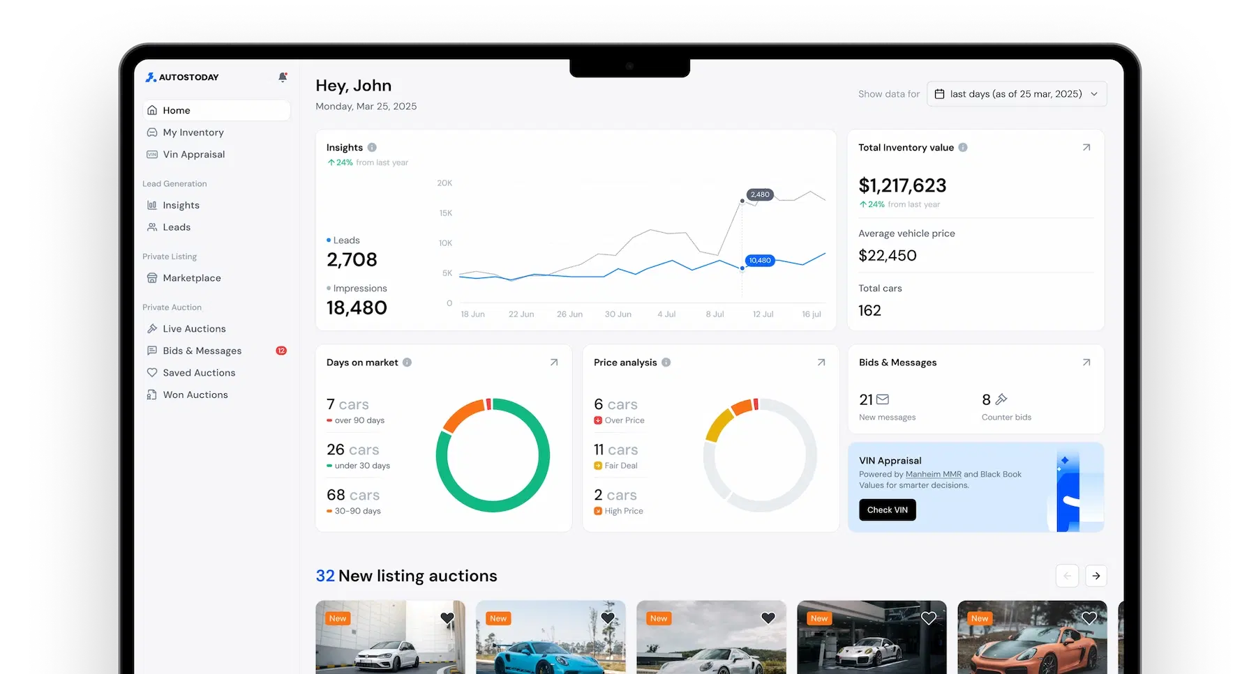 Work from one dashboard step